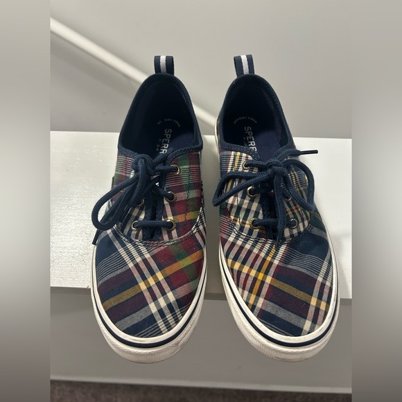 Sperry Plaid Canvas Sneakers - Multicolor - Picture 1 of 3